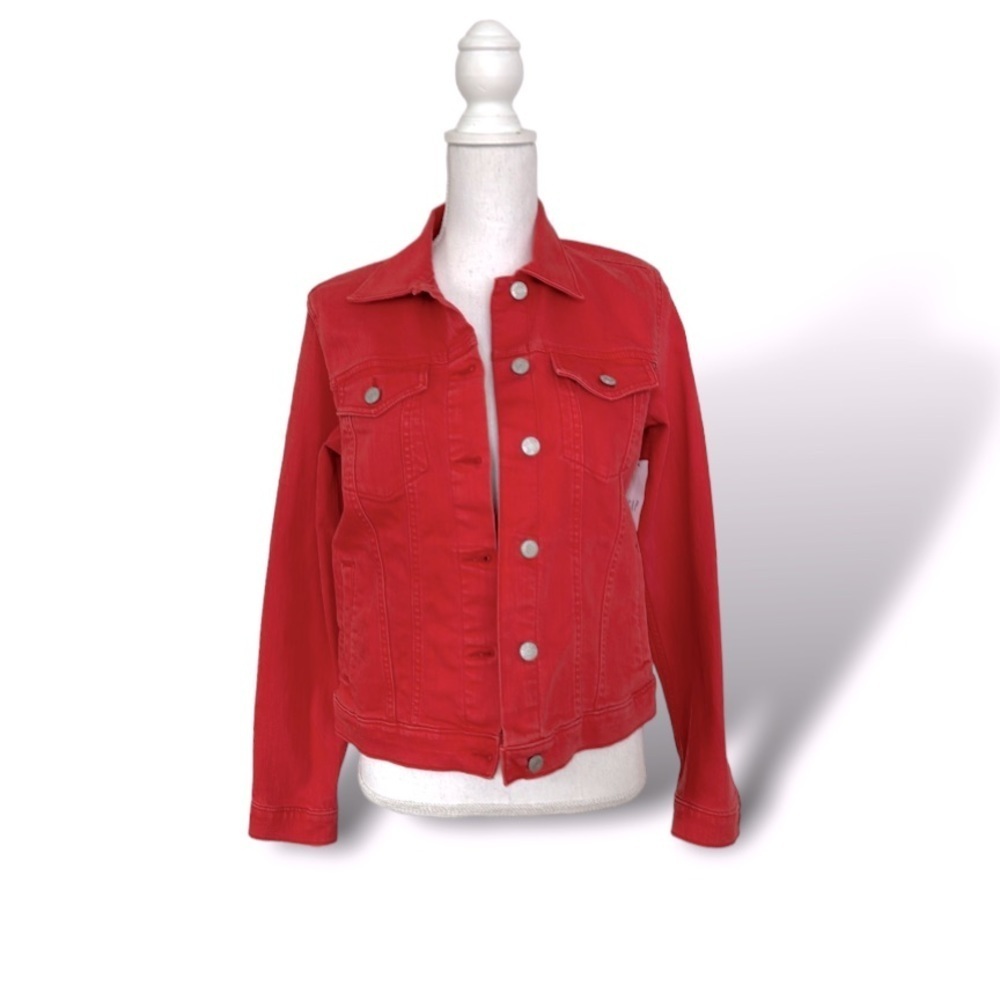 GAP Red Denim Jean Jacket